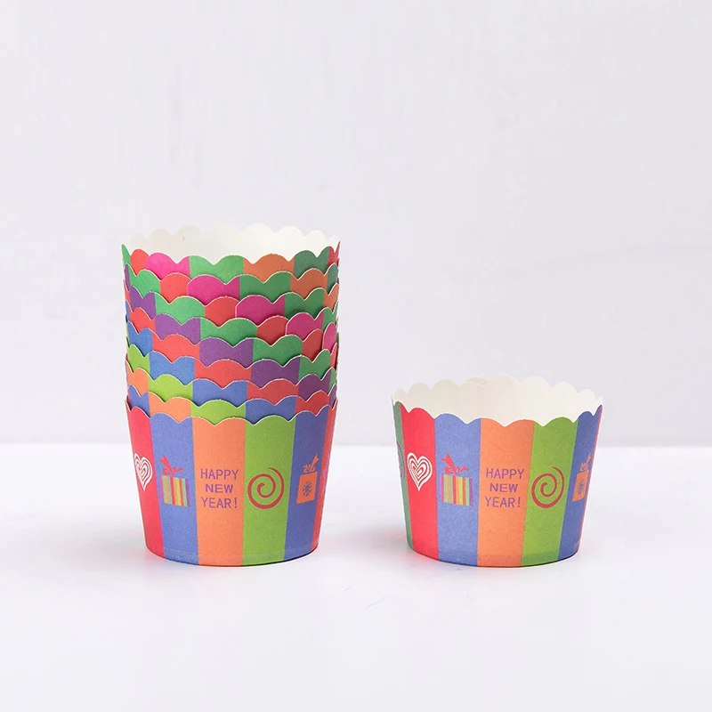 Круглая Бумажная чашка для выпечки тортов форма неприлипающая коробка бумажный