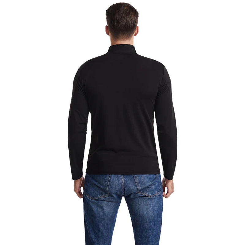 

2020 Fashion Mens Slim Fit Fitness Long Sleeve T-Shirts Stylish Luxury Men V Neck Elasticity T Shirt Male Tops Tee Large Size