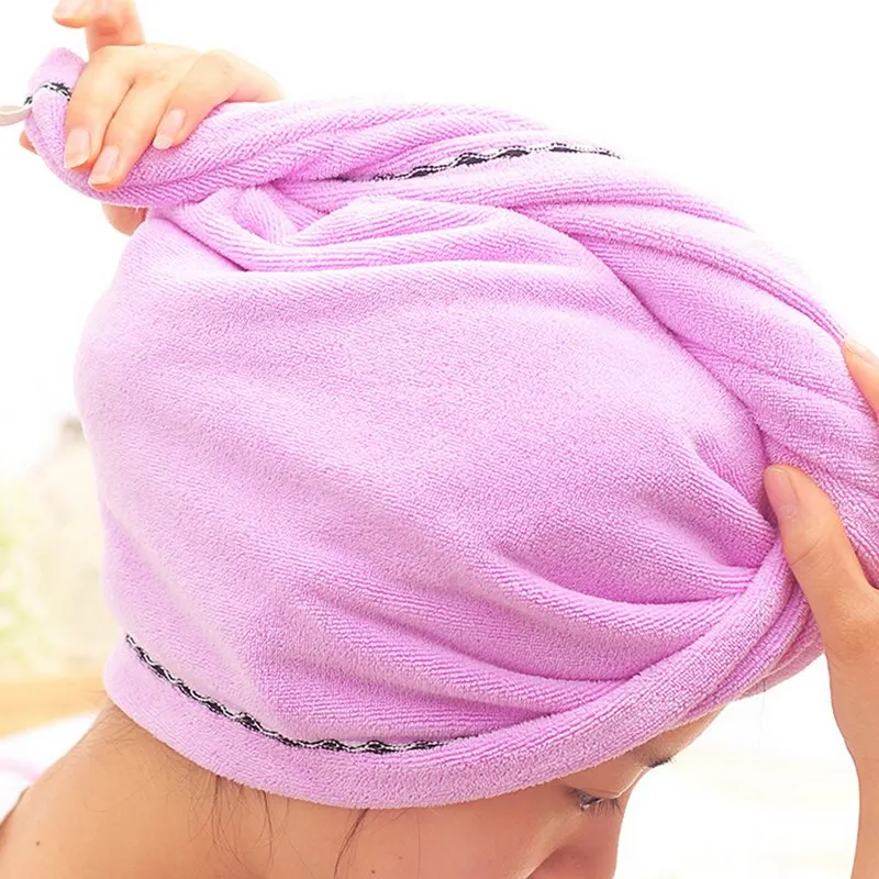 Шапка для быстрой сушки волос женщин и девочек впитывающее банное полотенце