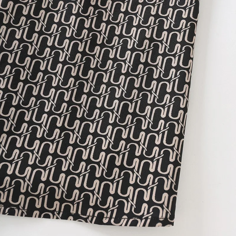 

Alldoke Women Geometric Print Big Bow Strapless Dress Summer 2021 Vintage A-line High Waist Sleeveless Dresses Femme Vestidos