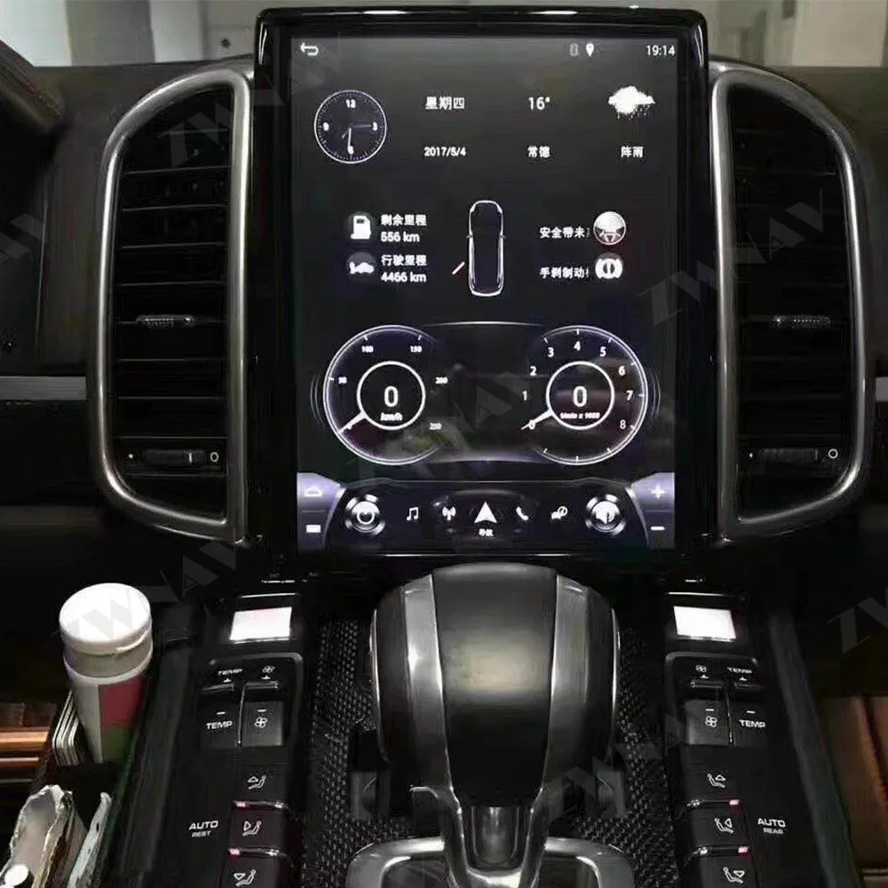 Tesla style 10," большой экран Android 7,1 автомобильный мультимедийный плеер головное устройство для Porsche Cayenne 2012- Автомобильный gps Радио Стерео dvd