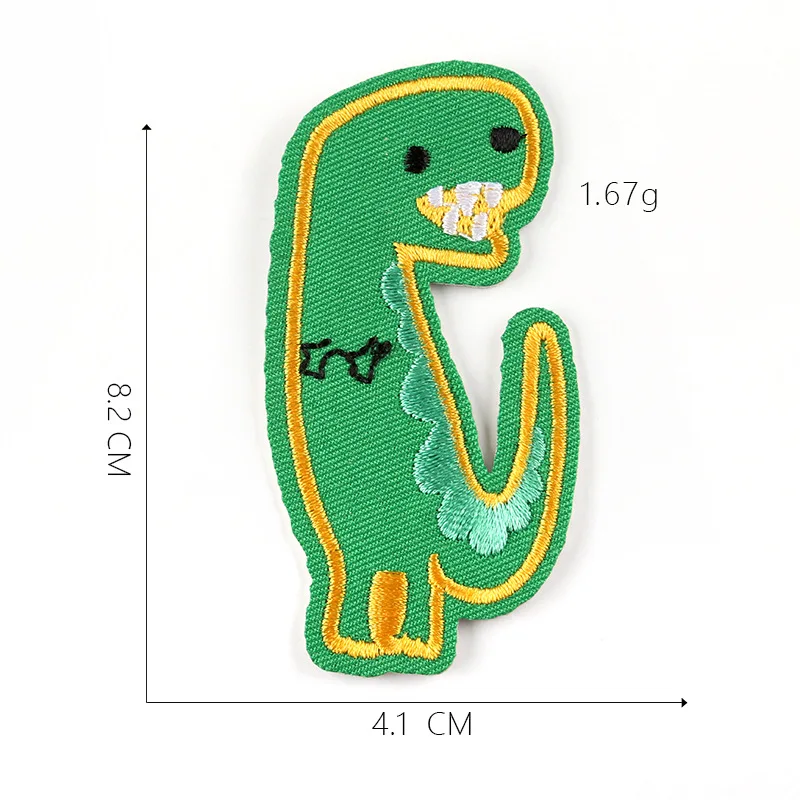 1-PCS-G-287 Мультяшные нашивки в форме животных для одежды, сделай сам, полосы, железные Аппликации, термонаклейки для одежды, милые аниме значки с вышивкой@ G - Цвет: 1-PCS-G-287