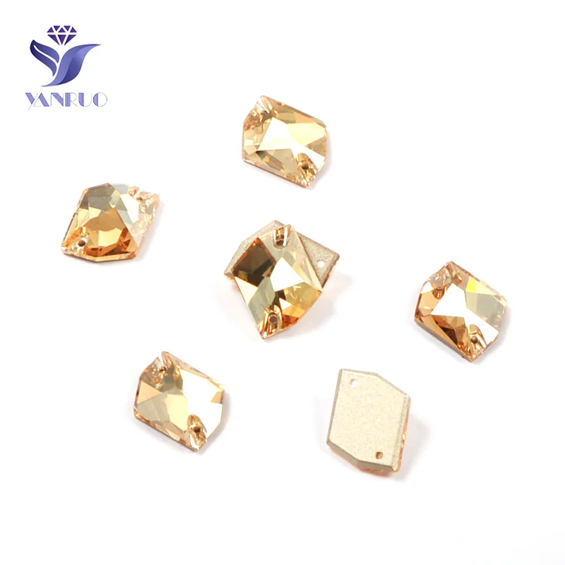 YANRUO 3265 космические хрустальные золотые тени для шитья камни стразы Стразы