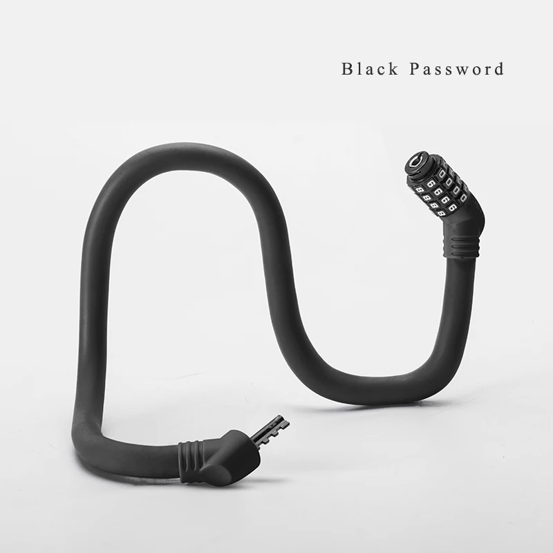 Black Password ULAC велосипедный замок MTB дорожный велосипед пароль Ключ анти-Sheft память 4 цвета Сверхлегкий портативный стальной замок велосипедные безопасные аксессуары - Цвет: Black Password