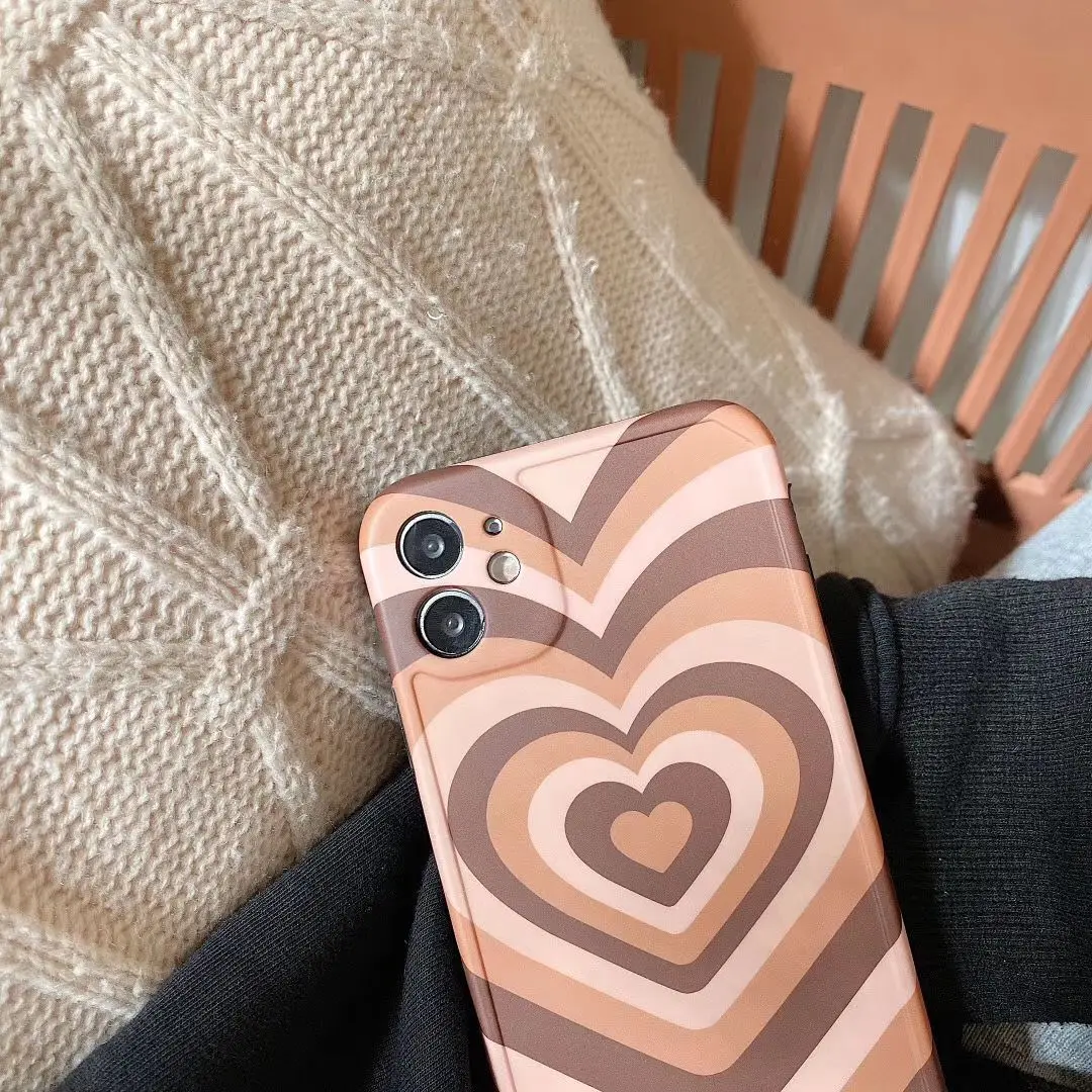 

8 Plus Coffee Following From Brown Department Love Love Apples/xs Max Soft Set of Applicable Iphone12Pro / 11 / Xr Sets