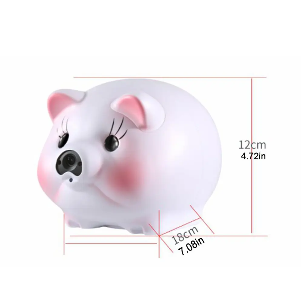

Ceramic Piggy Bank Night Light Large Capacity Cute Portable Animal Bank Toy Shopkeeper Home Decoration