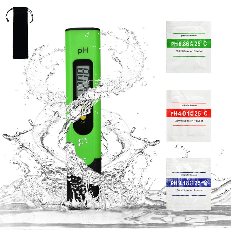 

Water Quality Tester, PH Measurement Range, Suitable for Home Drinking Water, Aquariums, Swimming Pools, Hydroponics