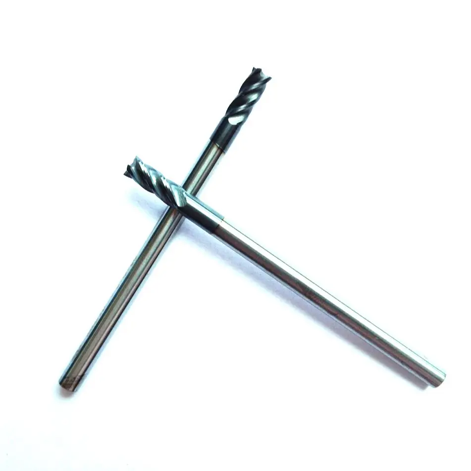 5 шт. 3 мм 4 канавки карбидные квадратные концевые фрезы микро-торцевые Фрезы CNC