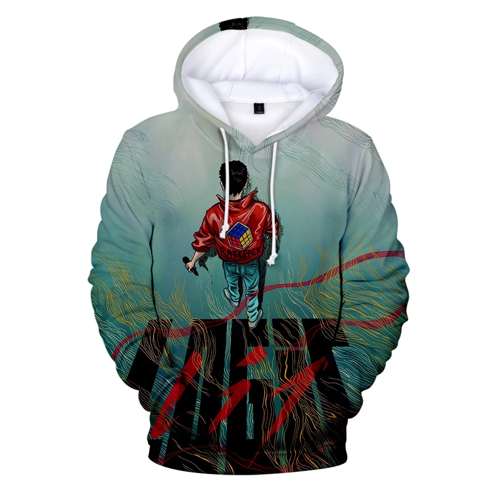 Модные толстовки Logic 3D для мужчин и женщин модные в стиле хип-хоп демисезонные