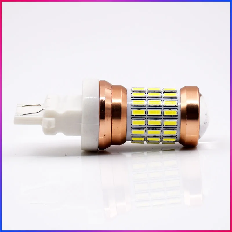 ShinMan 2PCS T25 3157 P27/7W P27W Super Bright 60smd 4014LED Car Brake Bulb Auto Turn Signal Lamp Daytime Running Light White | Автомобили