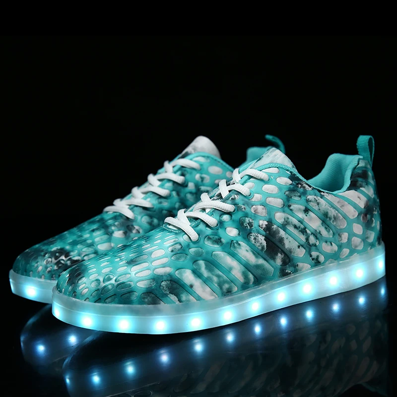 Светодиодная светильник IGxx для мужчин и женщин светящиеся мигающие кроссовки с