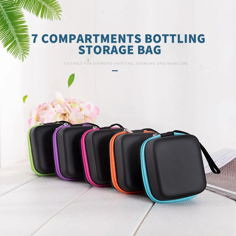 

7 Grid Essential Oil Eva Bag Storage Bag Multifunctional Travel Storage Box