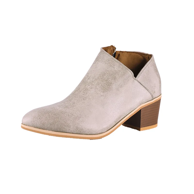 Новинка 2020 Демисезонные женские и мужские ботинки челси без шнуровки на среднем