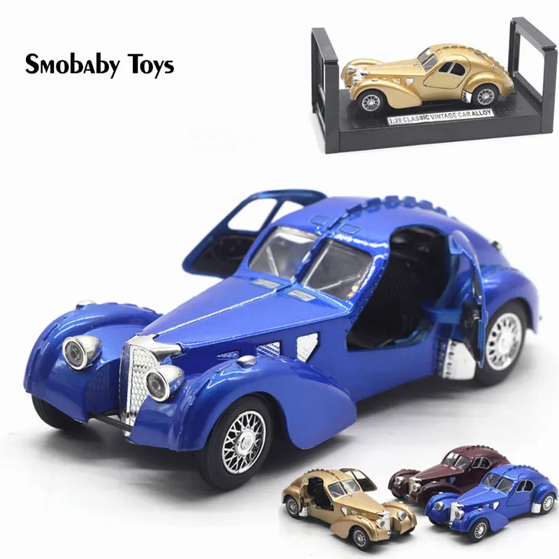 Bugatti 57SC роскошная модель автомобиля из 1:28 сплава старые классические автомобили