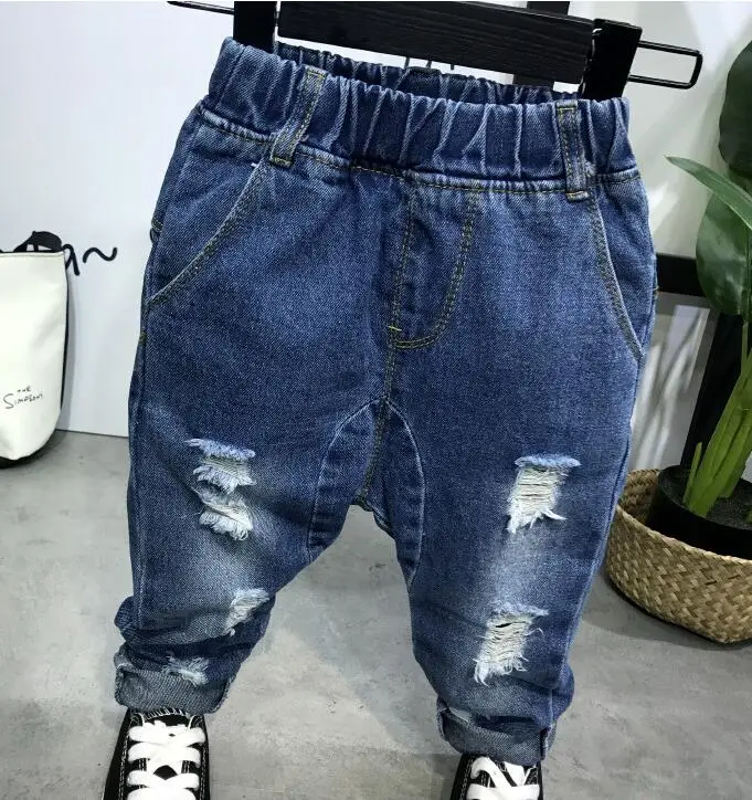 jeans No belt Комплект детской одежды для маленьких мальчиков, кардиган, свитер+ рубашка+ джинсы, 3 предмета, весенне-осенние Стильные комплекты для малышей, комплект одежды для детей(без пояса - Цвет: jeans No belt