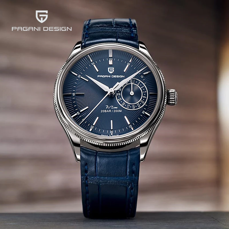 PAGANI DESIGN Mens Watches 2023 Top Brand Luxury Sports Men Quartz Watch Men VH65 Waterproof Military Leather Clock Reloj Hombre