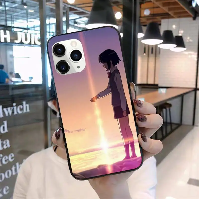 

Japanese Anime Your Name Phone Case for iPhone 11 12 pro XS MAX 8 7 6 6S Plus X 2020 XR Mini