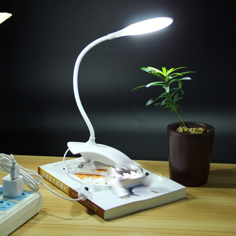 

DC 5V USB Port Led Desk Lamp Creative Clip Table Lamp Bendable ABS Eye Protection Lampe LED Table Reading Lamp USB Desk Lamp