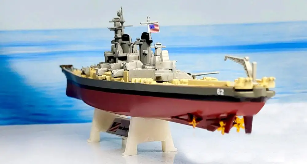 Специальное предложение 1:1000 мировая война II Америка новая модель броненосца BB62