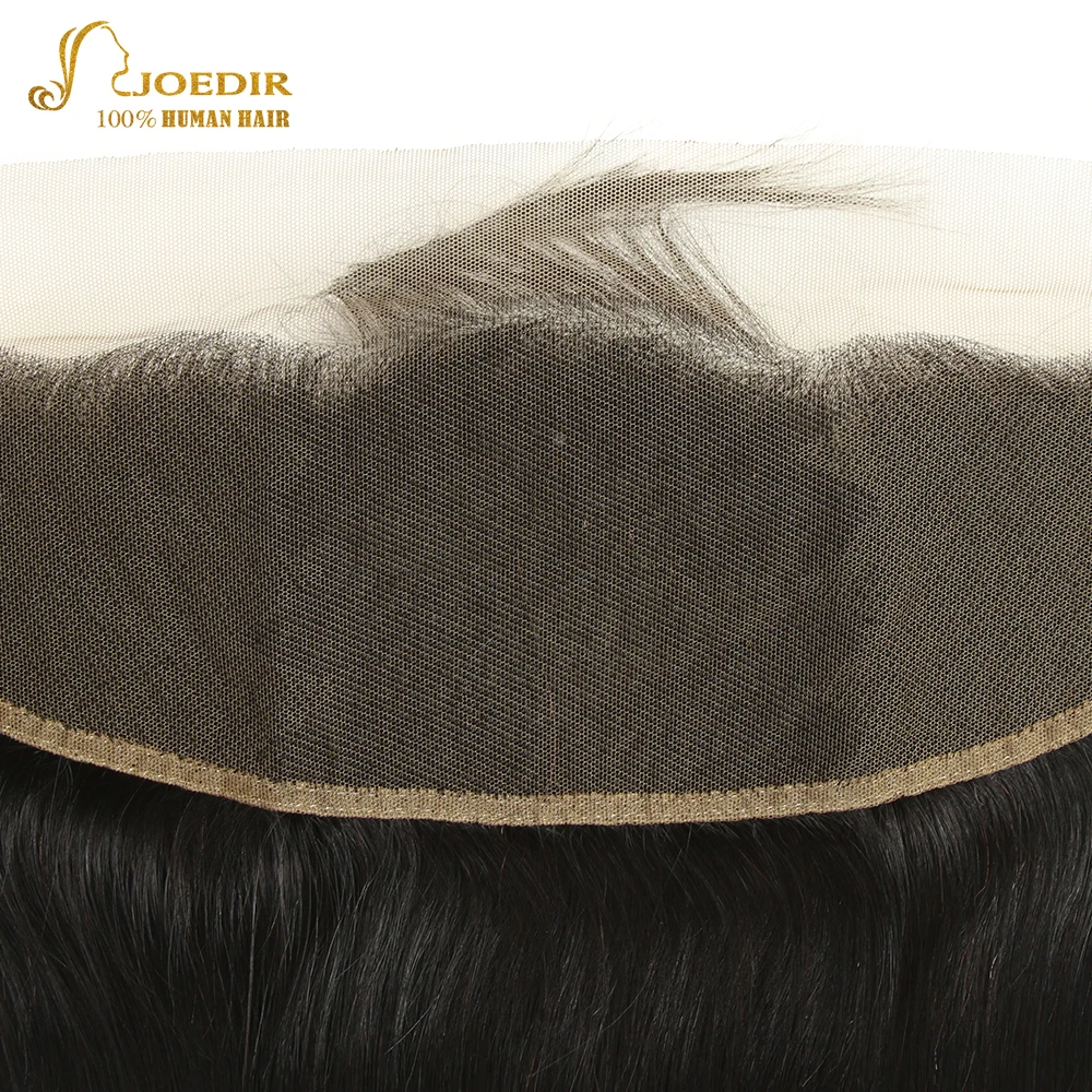 

Joedir Hair Straight Hair Frontal With Bundles Human Hair Bundles 4pcs With 13X4 Brazilian Hair Bundles With Frontal Non-Remy