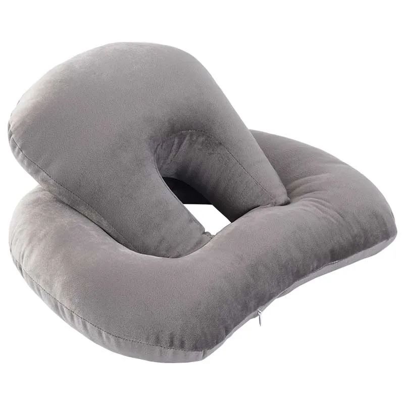 

U-Shaped Desk Nap Pillow Neck Supporter Seat Cushion Headrest Travel Neck Pillow with Arm Rest