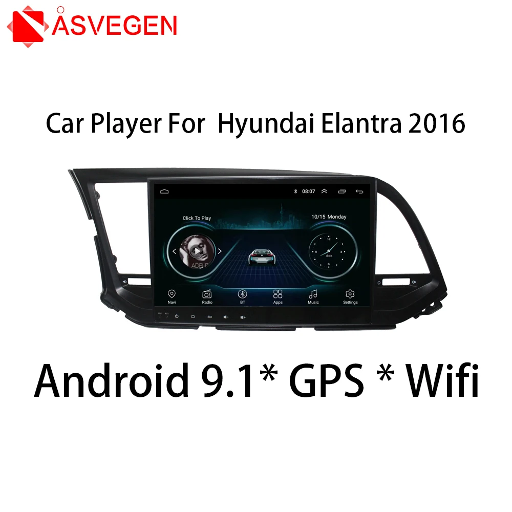 

Автомобильный мультимедийный плеер, Магнитола на Android 10,2, с GPS, для Hyundai Elantra 8,0, 2016 дюйма