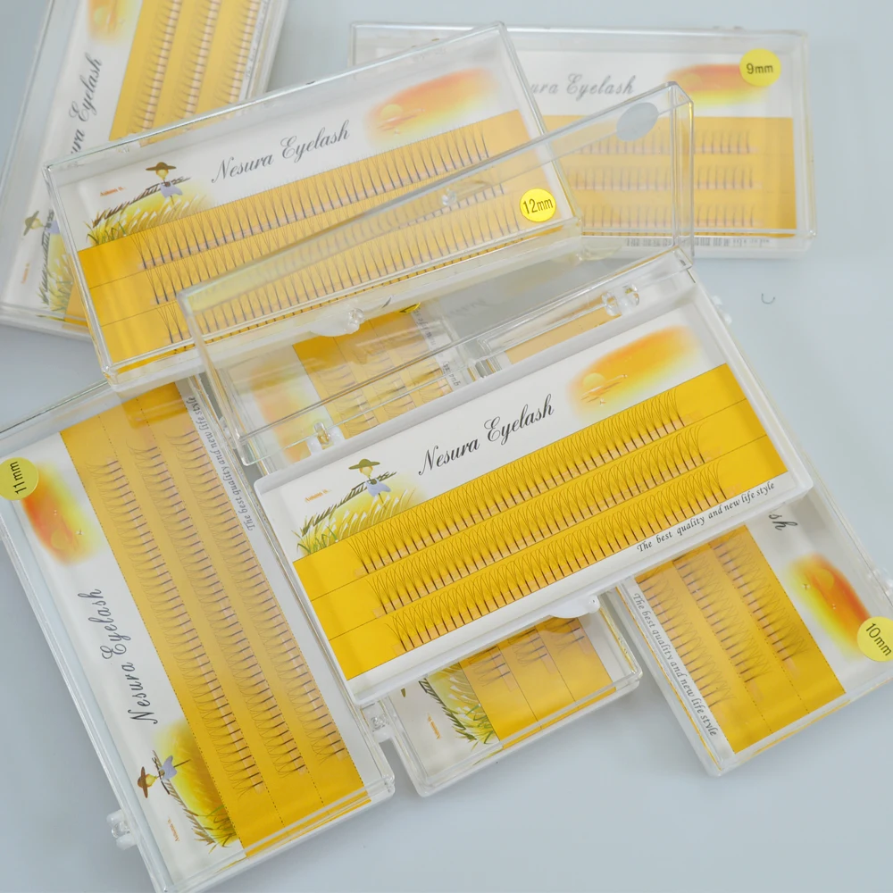 3D ~ 10D Накладные ресницы с длинным стержнем готовые русские объемные вееры