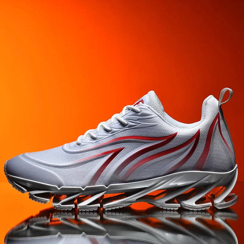 Мужские беговые кроссовки дышащие амортизирующие спортивная обувь для ходьбы и