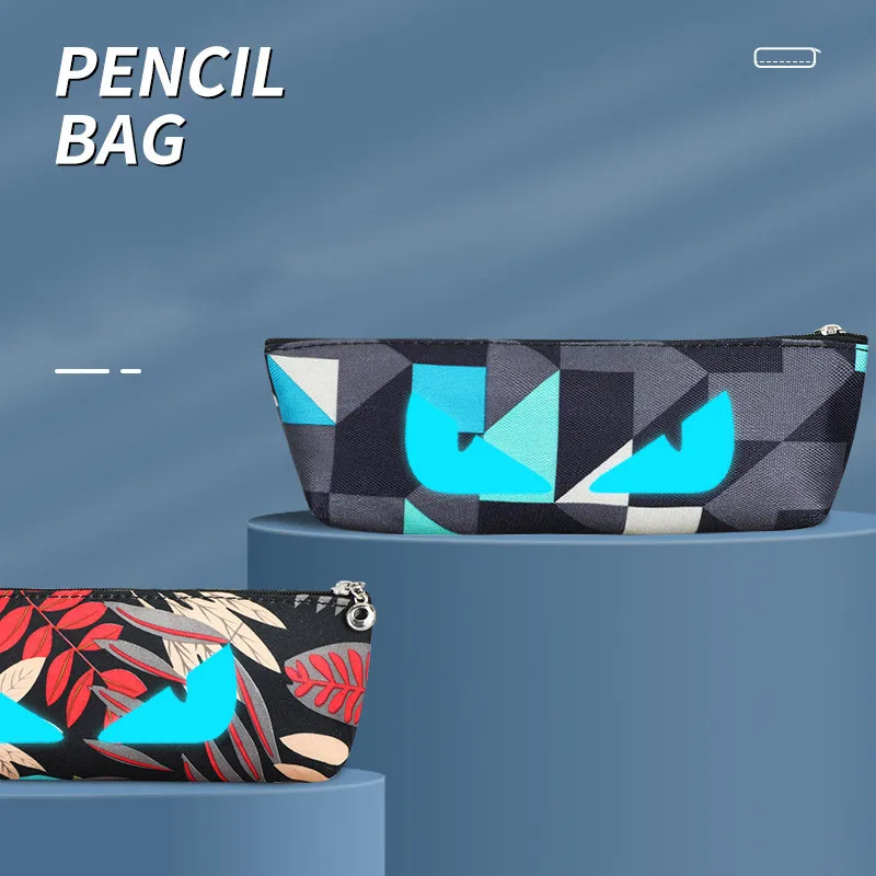 Крутой мальчик светящийся тканевый чехол для карандашей милый женский хранения