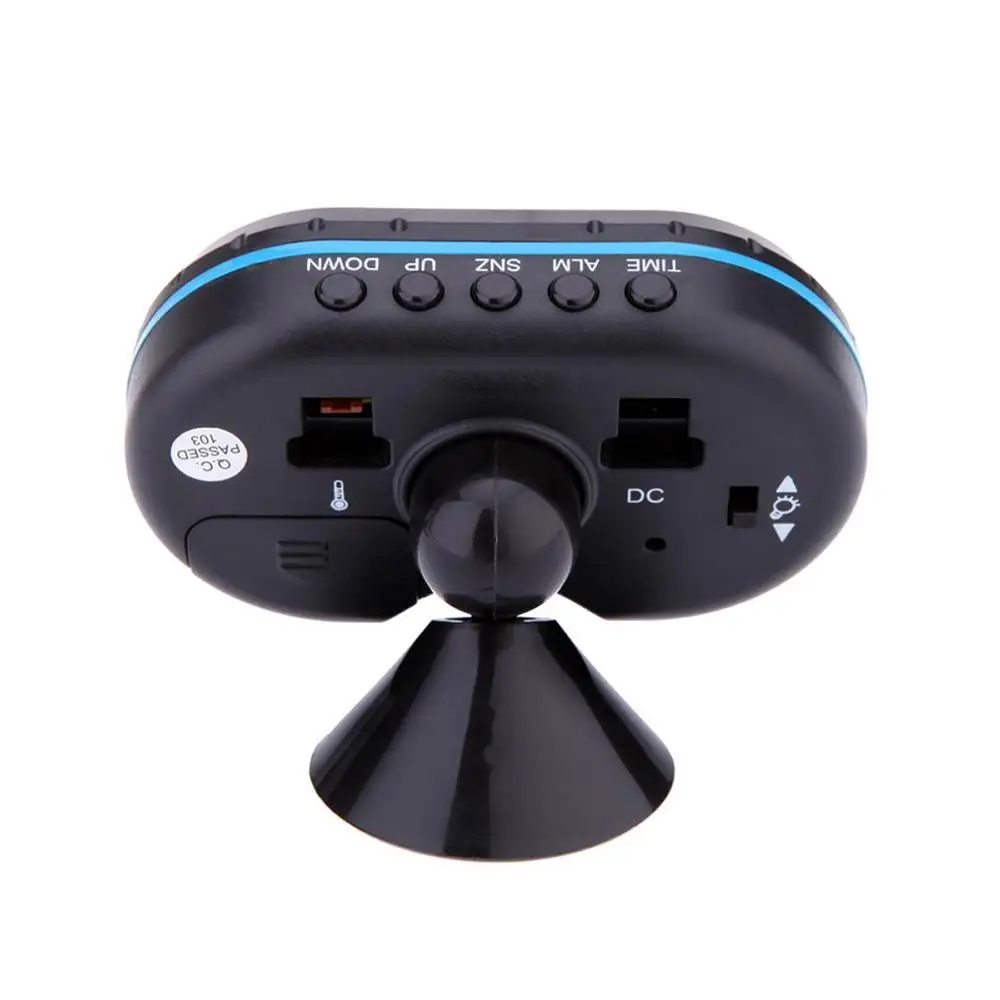 Car Thermometer Digital Clock DC12-24V Automobile LED Lighted Auto Dual Temperature Gauge Voltmeter Voltage Tester | Дом и сад