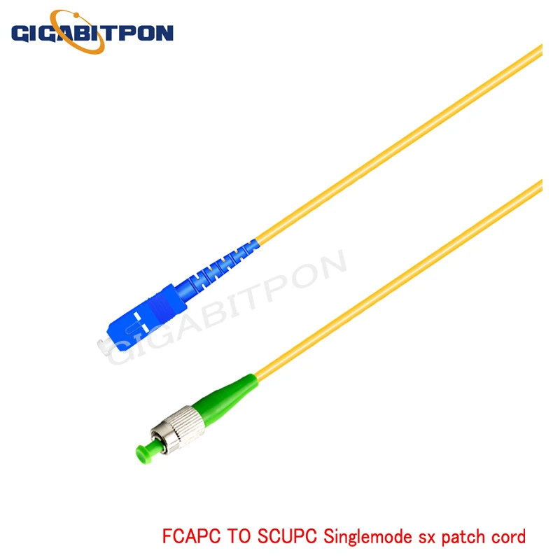 Jumper SC/UPC-FC/APC SM SX 3.0mm G652D Fiber Optic Jumper  1-20m meter SC/UPC-FC/APC SM SX 3.0mm G652D fiber optic jumper cable