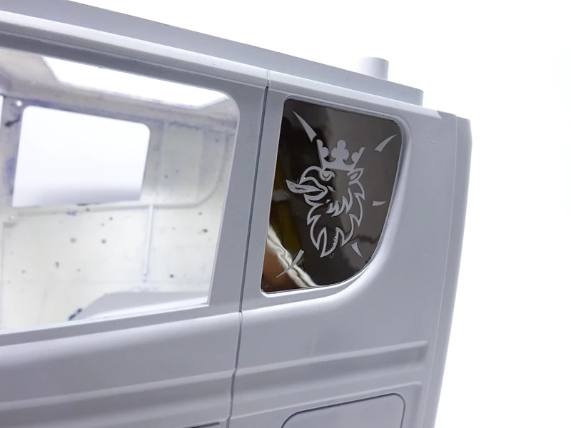 Декоративная металлическая наклейка для заднего стекла 1/14 Tamiya RC грузовик прицеп