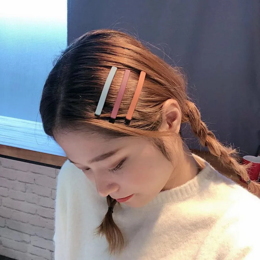 

Mattewomen Bb Clips10pcs/setsolid Colors Headbands Barrettes Hair Clips