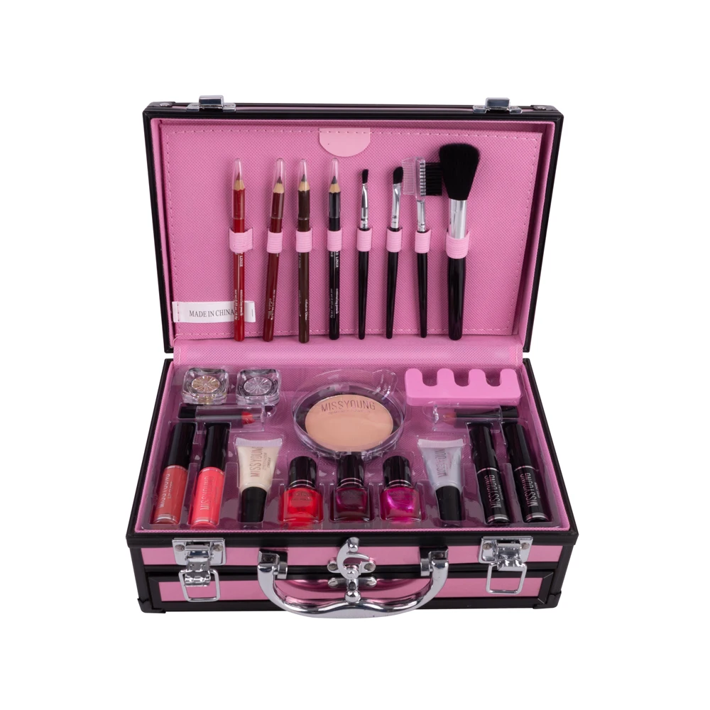 Makeup Set Box Professional Full Suitcase Kit Lipstick Brushes Of Cosmetic For Eyeshadow Palette | Красота и здоровье