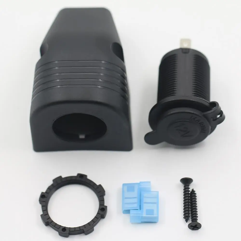 

12V Marine Motorcycle Auto Cigarettes Lighter Charger Socket Waterproof Cover