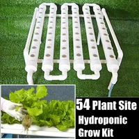 54 holes hydroponic piping site grow kit deep water culture planting box gardening system nursery pot hydroponic rack 220v