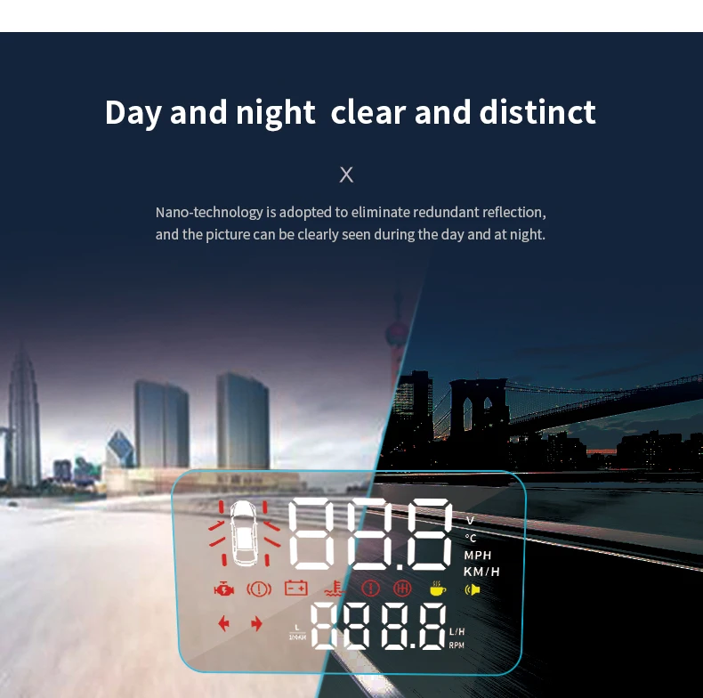 Полная функция OBD Специальный дисплей HUD интерьер для Toyota Land Cruiser 2016-2018/10-15 Модели |