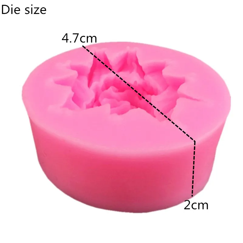 DIY 3D Роза Форма для помадки силиконовая резинка ремесло украшения торта глина