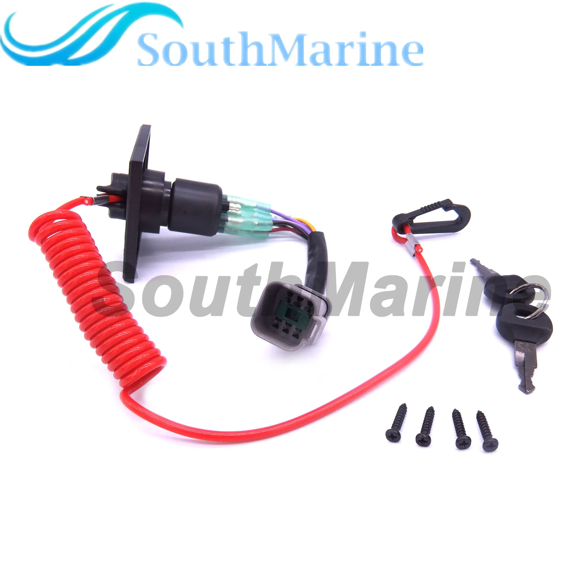 176408 0176408 Single Engine Ignition Starter Cut Off Switch With Keys for Johnson BRP Evinrude Outbound Engine