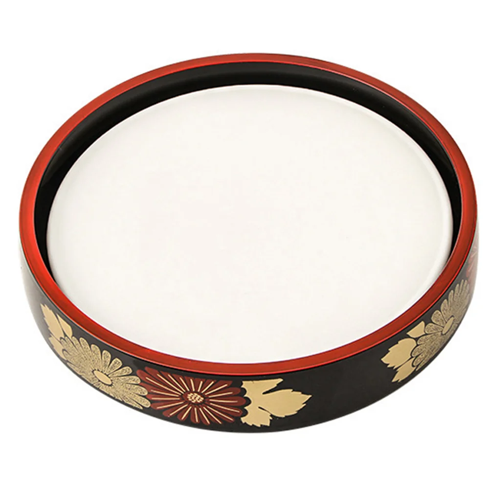 

1 Набор круглых тарелок для суши, тарелки для морской еды, сашими, пластиковые подносы для еды (черные)