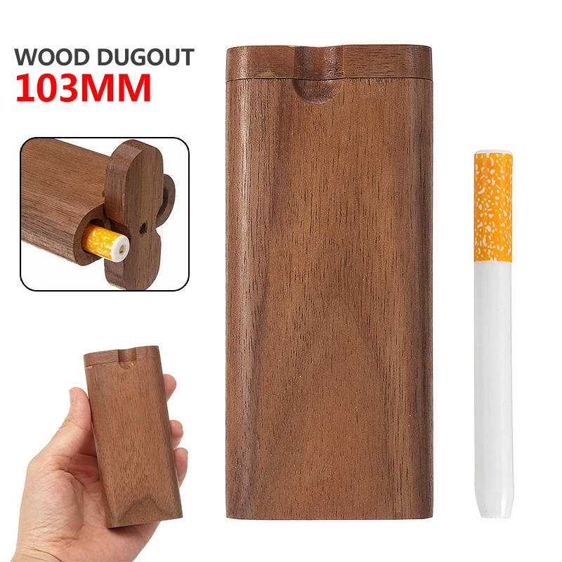 

Деревянная коробка Dugout One Hitter 103 мм Портативный экологически чистый материал аксессуары для труб