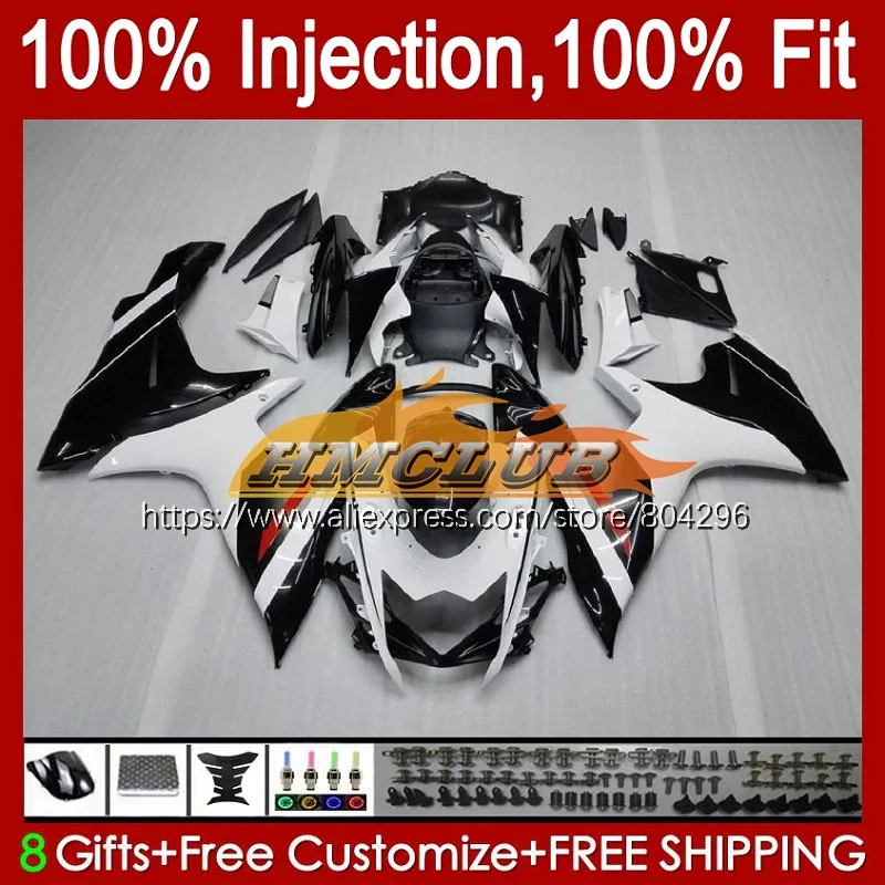 

Injection For SUZUKI GSXR600 GSXR750 K11 31No.7 GSXR White black 600 750 11 12 13 14 15 2011 2012 2013 2014 2015 2016 Fairings