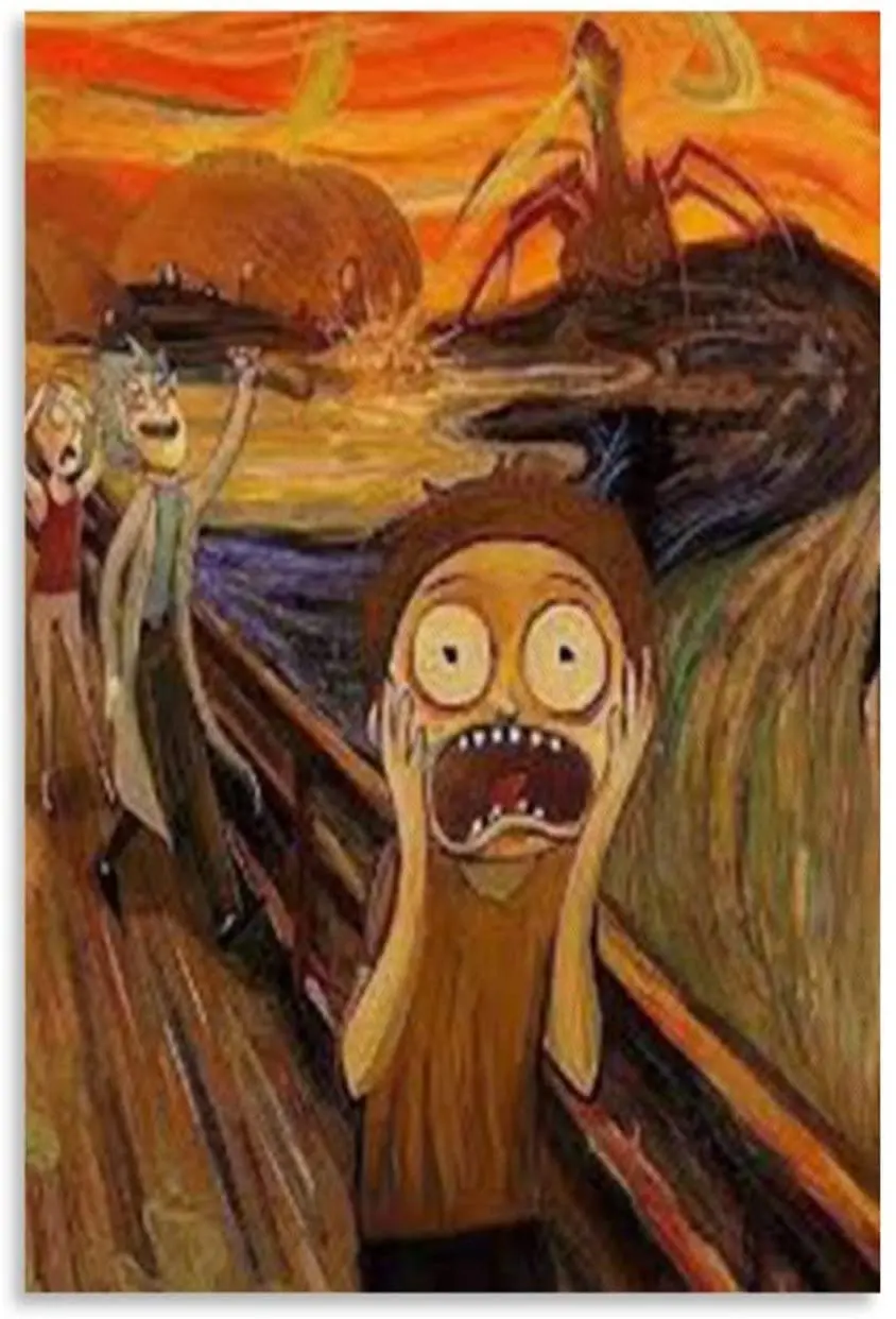 

The Scream Posters Oil Painting Canvas Wall Art