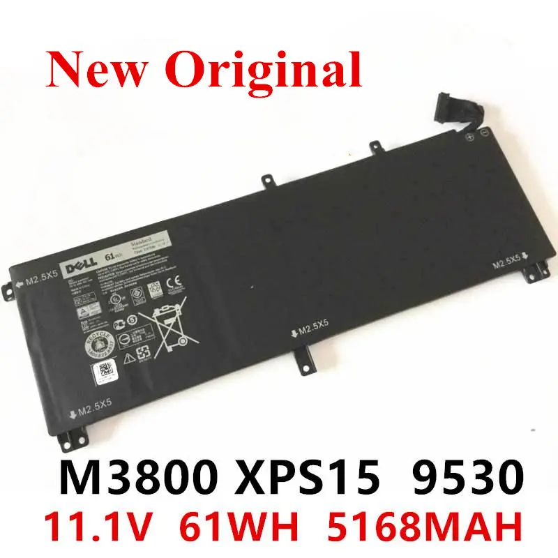 Новый оригинальный литий-ионный аккумулятор для ноутбука DELL Precision M3800 XPS15 9530 T0TRM 11 1