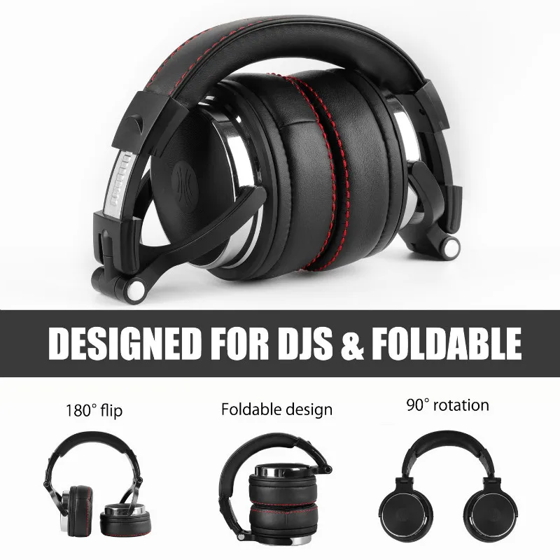 Oneodio Studio Pro DJ наушники на ухо 50 мм драйверы HIFI гарнитура профессиональный монитор DJ наушники с микрофоном для Xiaomi iPhone