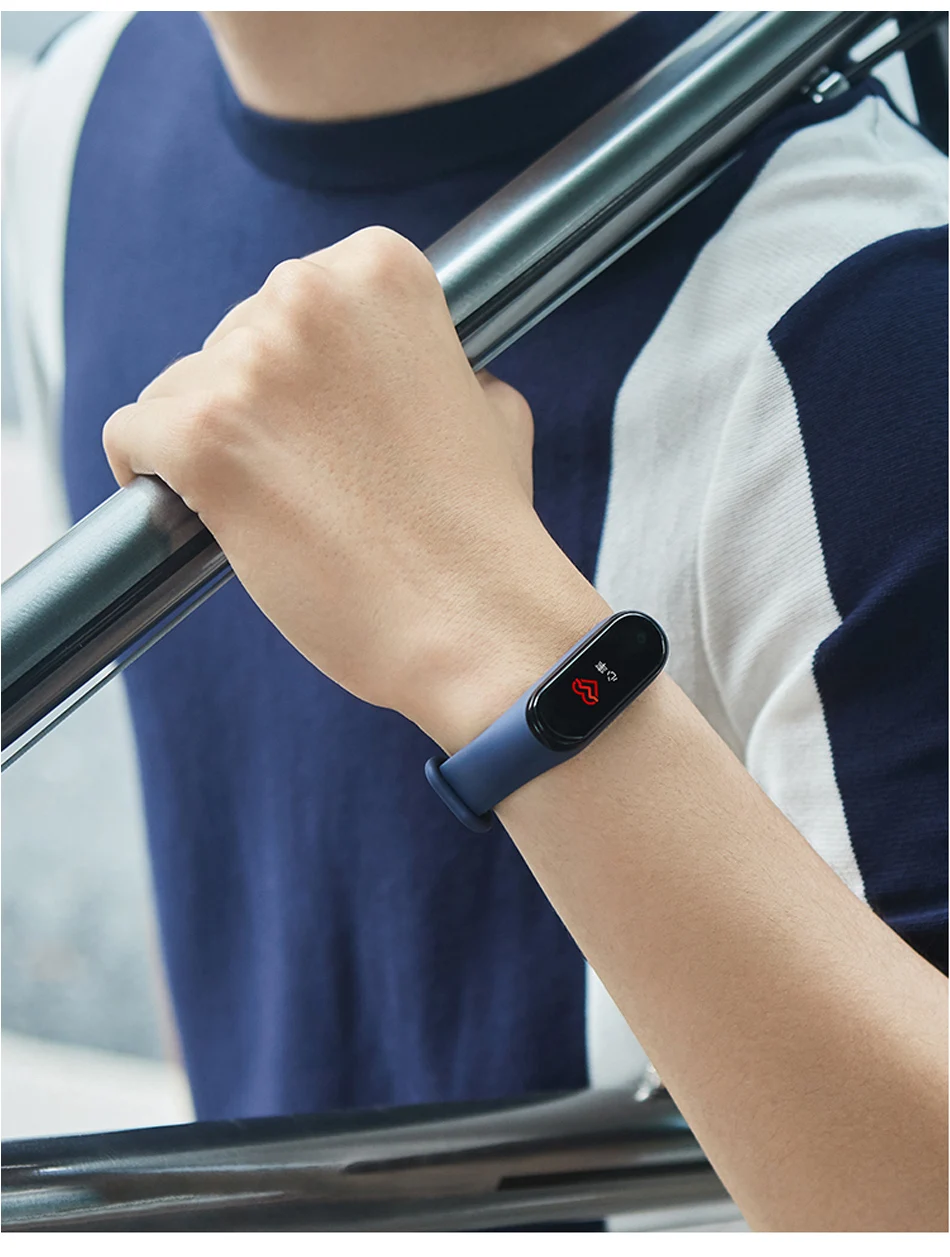 Глобальная версия опционально Xiaomi mi Band 4 умный Браслет Пульс фитнес 135 мАч большой цветной экран Bluetooth 5,0 mi band