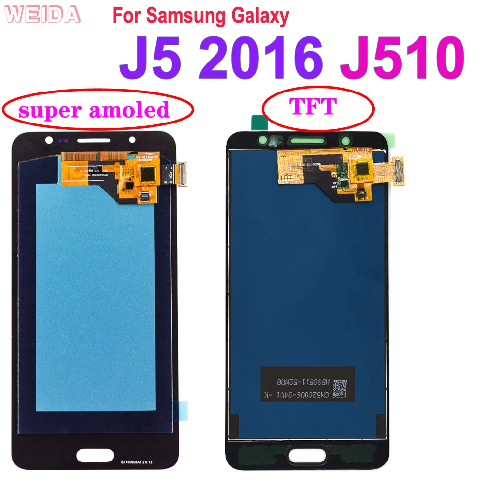 

For Samsung Galaxy J5 2016 J510 LCD Display Touch Screen Digitizer Assembly for J510 J510FN J510F J510M J510H /DS Screen