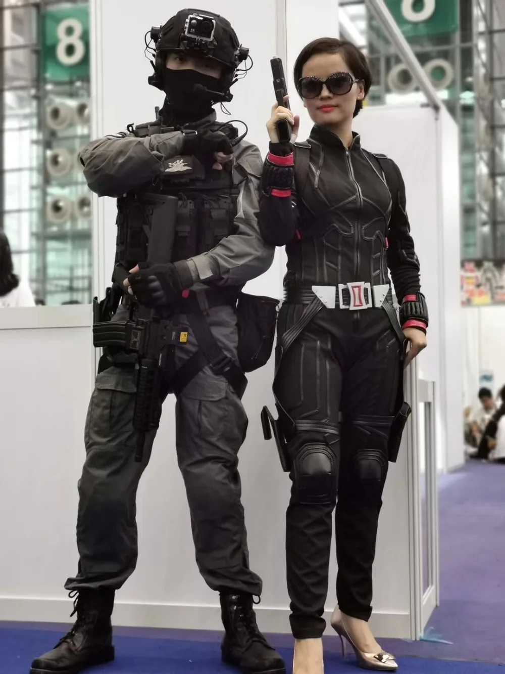 XCOSER Наташа завершающей Черная Вдова Косплэй костюм, полный набор Фирменная Новинка ПУ-кожа; хлопковая классная Хэллоуин Маскарадный костюм для Для женщин