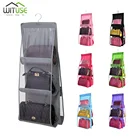 Вешалка для шкафа, 6 отделений, складная, подвесная, сумочка, органайзер для шкафа