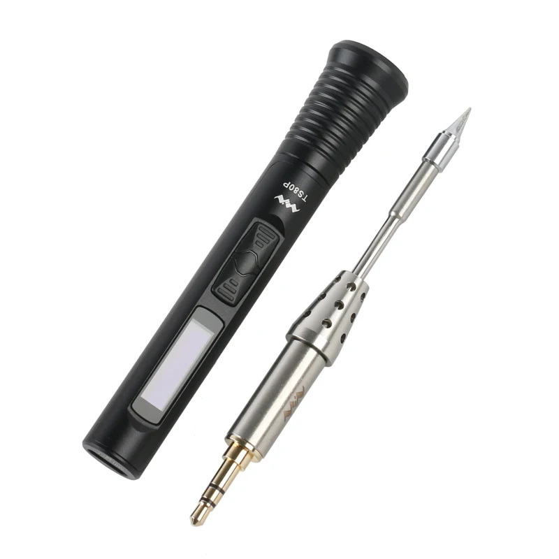 MINI TS80 Upgraded Version Type C USB Smart OLED Adjustable Electric Soldering Iron Sleep Mode Repair Set TS80P For PCB Solder |